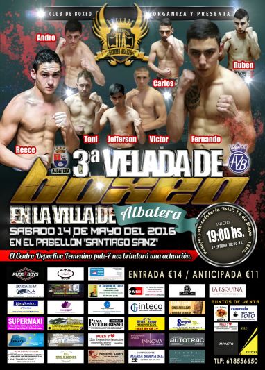 Cartel velada Albatera 14.05.2016