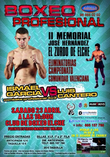 Cartel velada Elche 23.04.2016